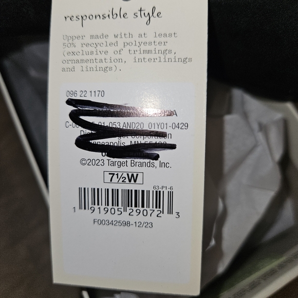 A New Day Women's Corinna Ballet Flats with Memory Foam Insole 7.5 wide - Picture 5 of 10